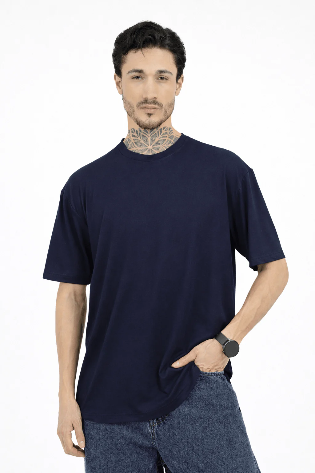 Men Oversized Plain Bamboo T-Shirt – Soft, Breathable & Sustainable - Image 21