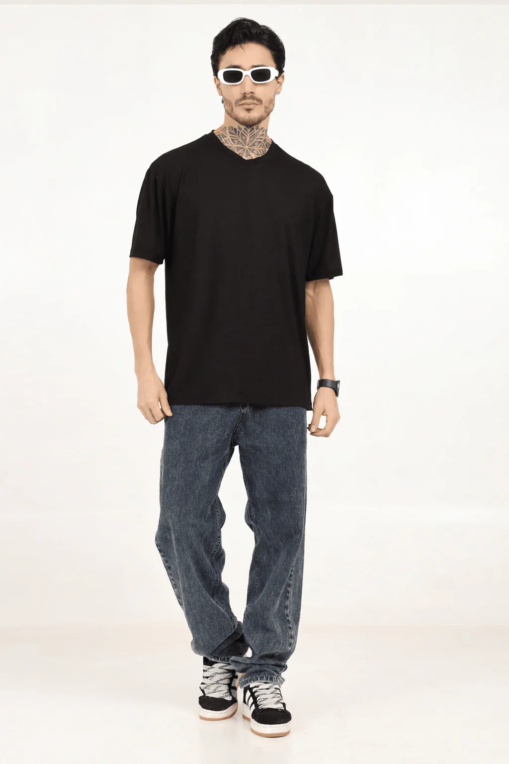 Men Oversized Plain Bamboo T-Shirt – Soft, Breathable & Sustainable - Image 3