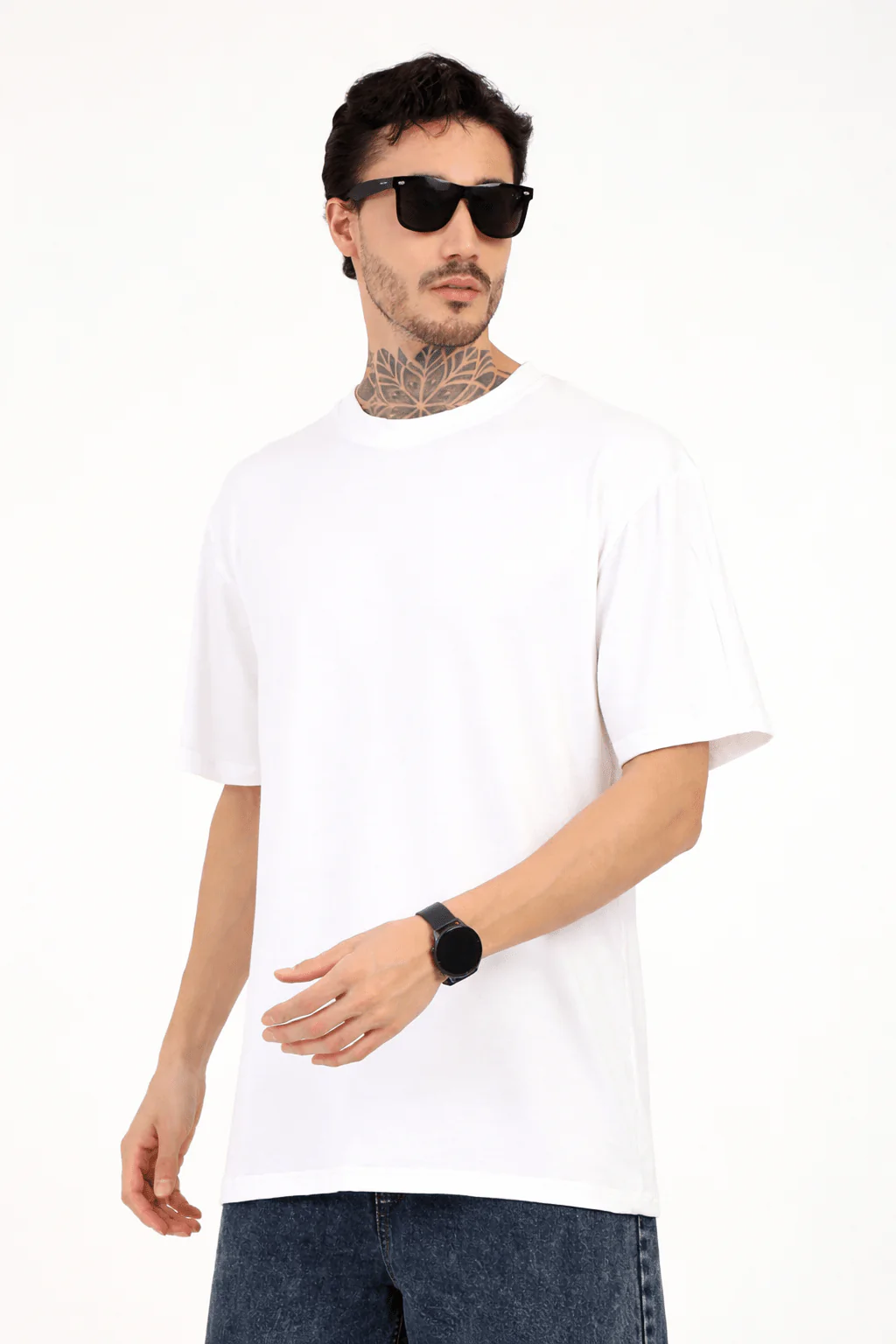Men Oversized Plain Bamboo T-Shirt – Soft, Breathable & Sustainable - Image 8