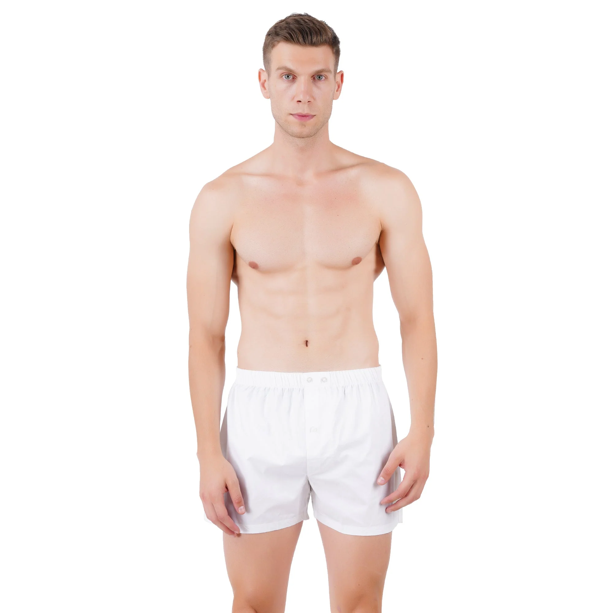 Men’s White Boxer Set | Pack Of 3 Comfortable Fit - Image 4