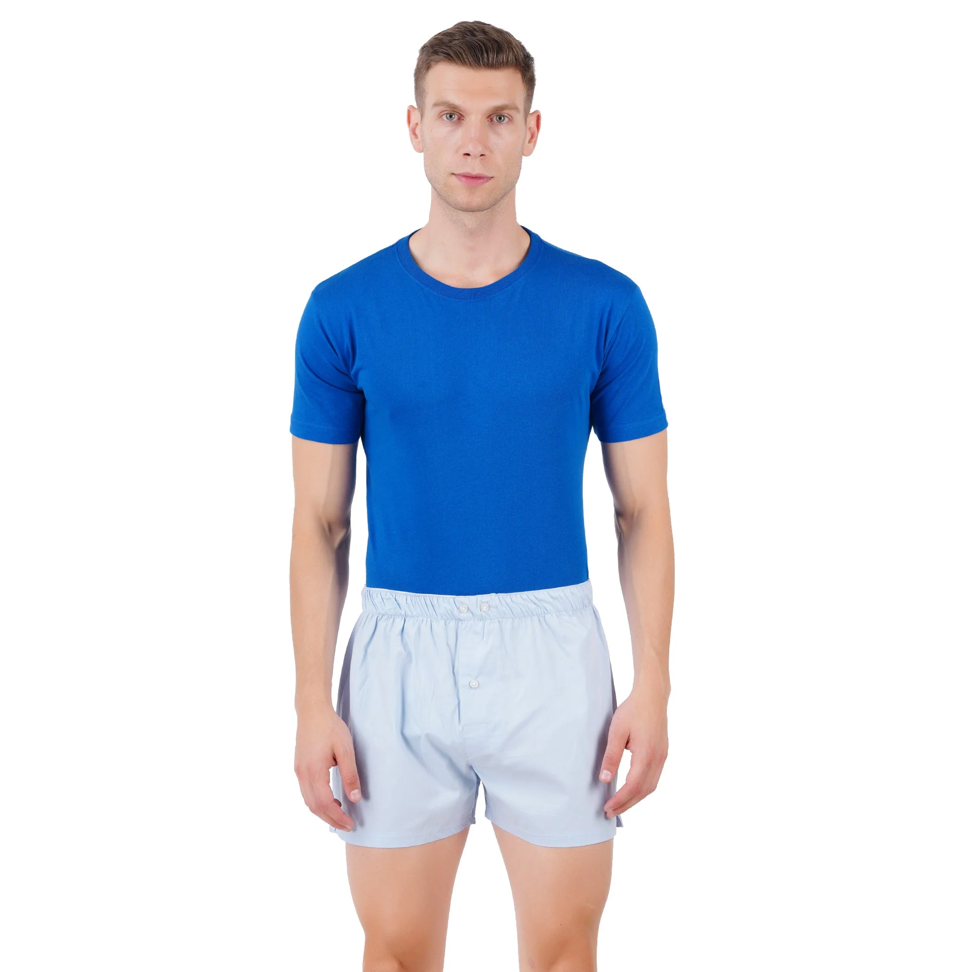 Men’s Boxer Set White Blue Navy | Pack Of 3 - Image 4