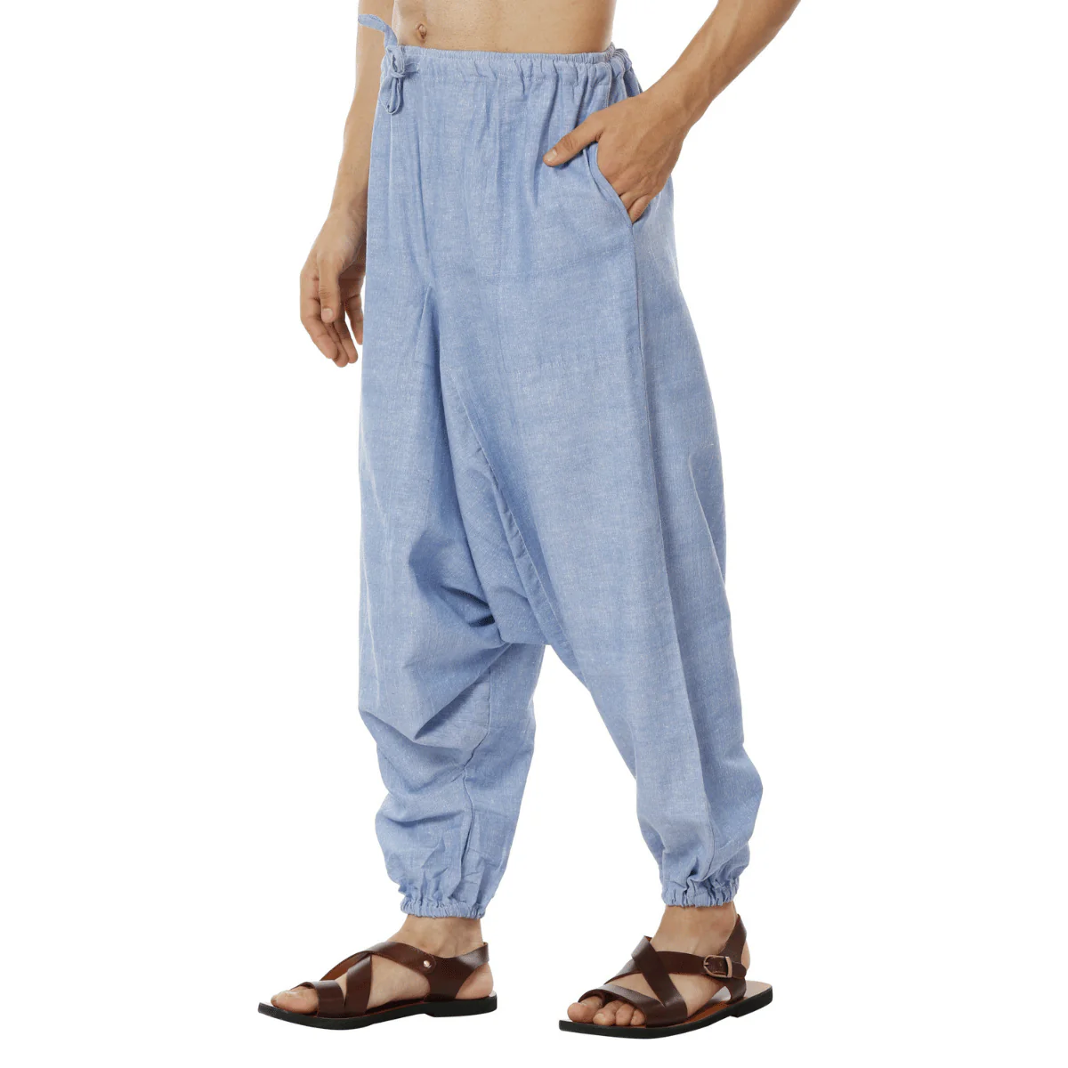 Men's Harem Pack of 2 | Blue and  Grey | Fits Waist Sizes 28 to 36 - Image 2