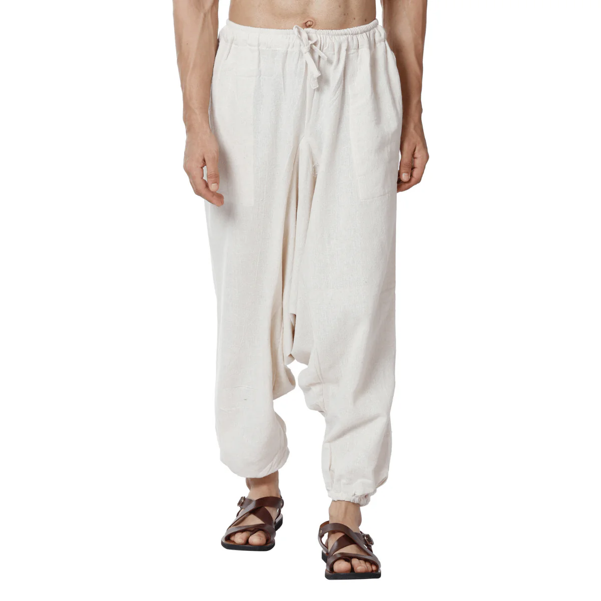 Men's Harem Pack of 2 | Cream & Grey | Fits Waist Sizes 28 to 36 - Image 6