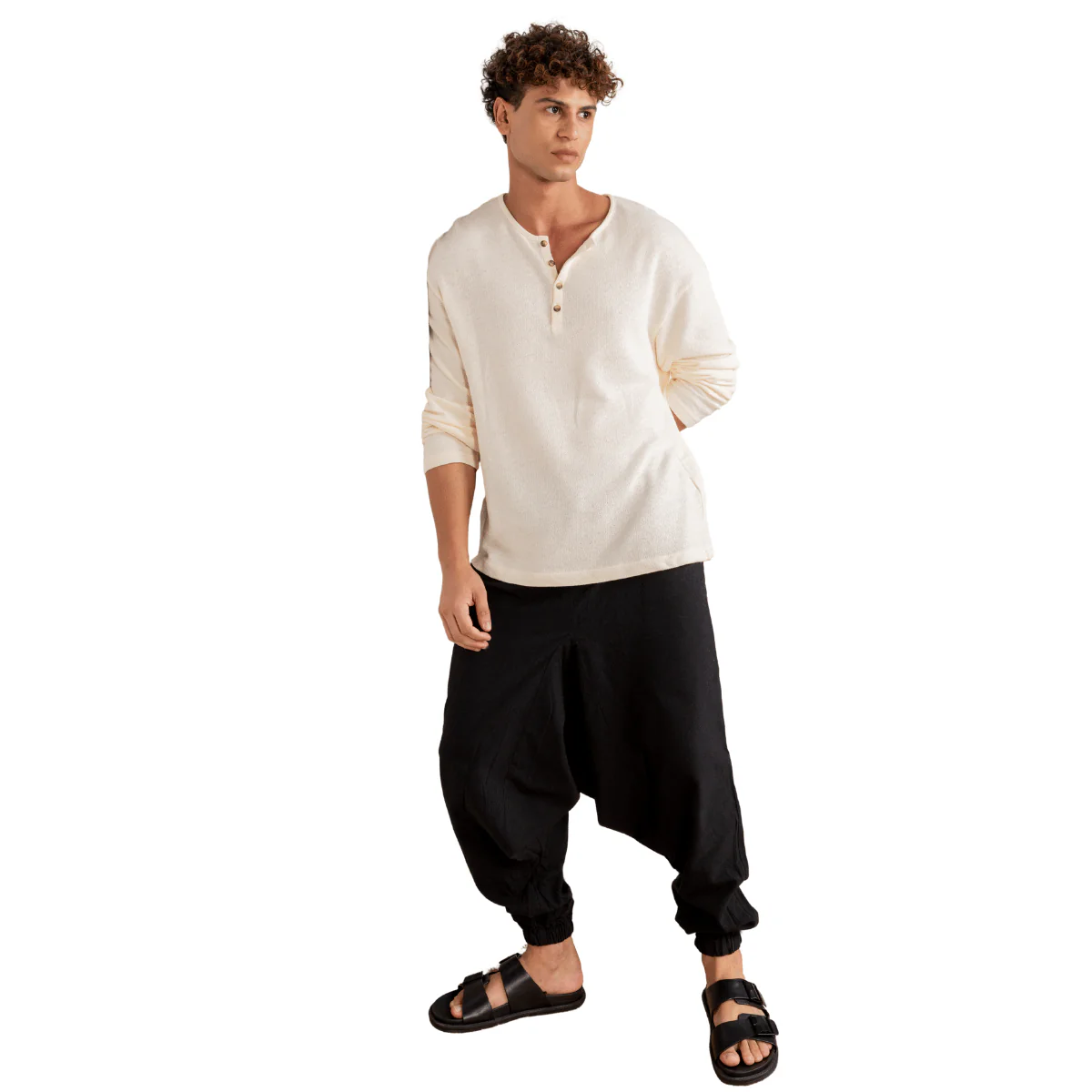 Men's Harem Pant | Black | Fits Waist Size 28" to 36" - Image 12