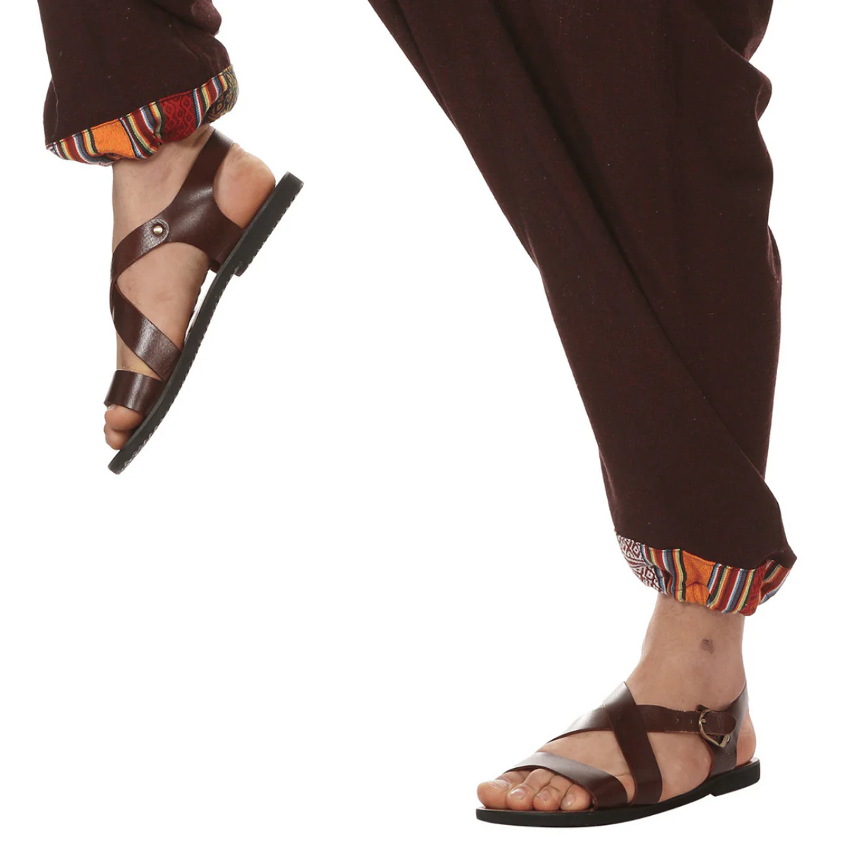 Men's Harem Pant | Maroon | Fits Waist Size 28" to 36" - Image 4