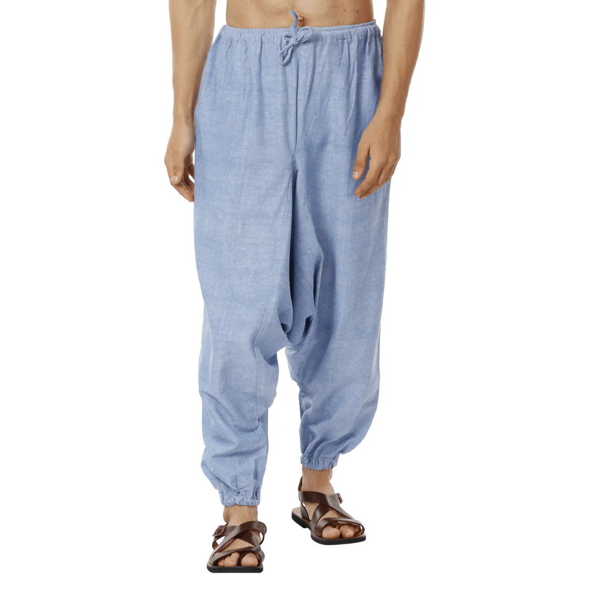 Men's Harem Pants | Lavender Blue | Fits Waist Size 28" to 36" - Image 11