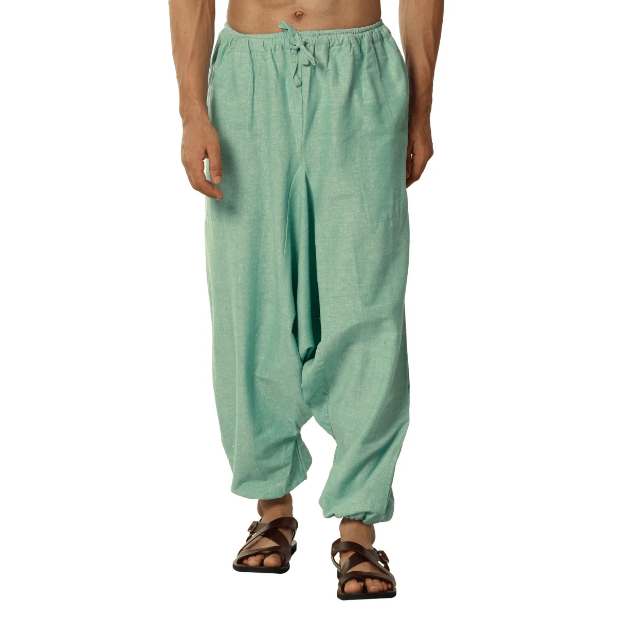 Men's Harem Pants | Sea Green | Fits Waist Size 28" to 36" - Image 11