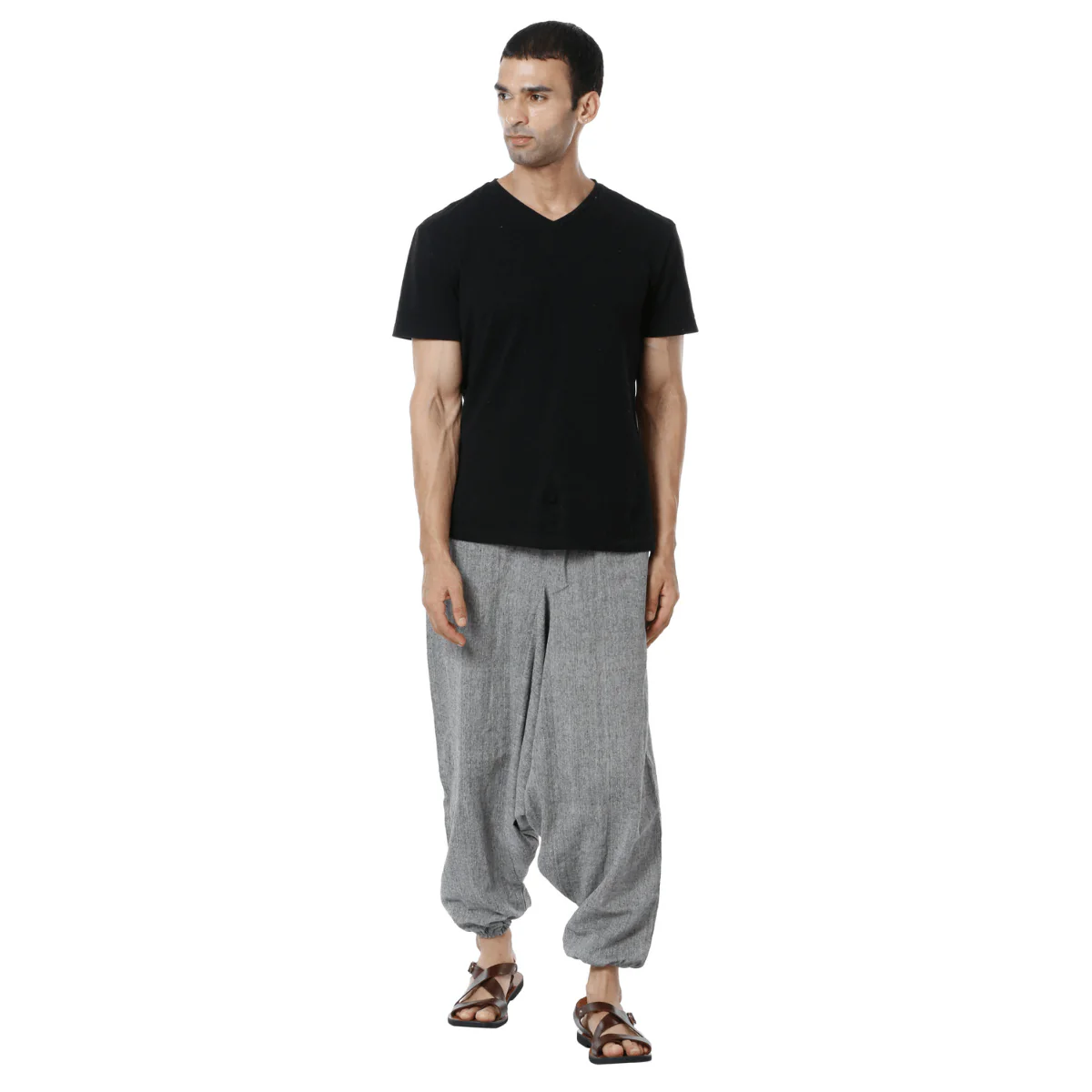 Men's Harem Pants | Grey | Fits Waist Size 28" to 36" - Image 5