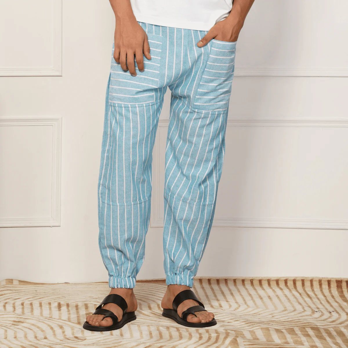 Men's Hopper | Blue Stripes | Fits Waist Sizes 28 to 38 Inches - Image 2