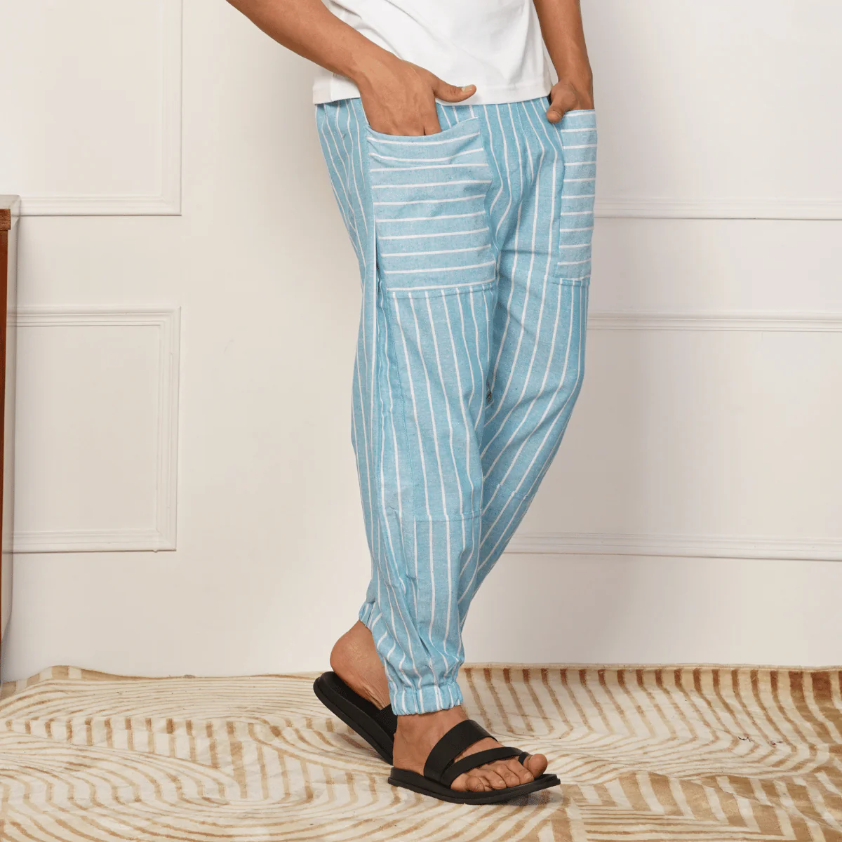 Men's Hopper | Blue Stripes | Fits Waist Sizes 28 to 38 Inches - Image 5