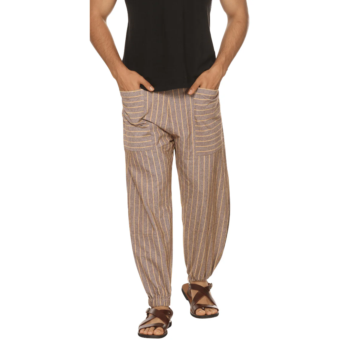 Men's Hopper | Brown Stripes | Fits Waist Sizes 28 to 38 Inches