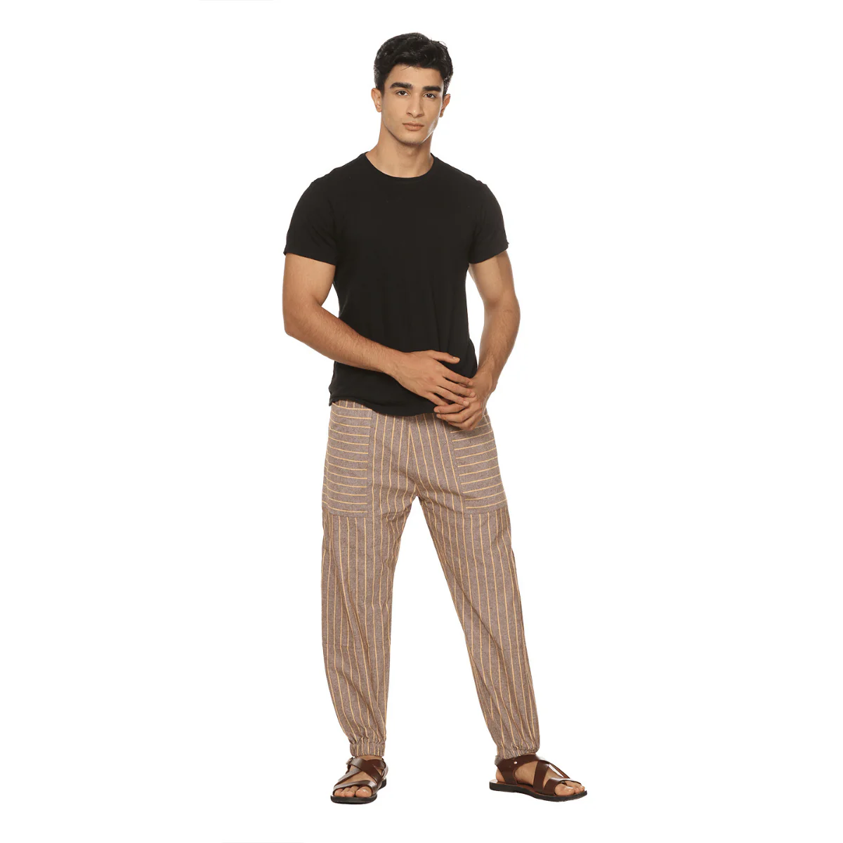 Men's Hopper | Brown Stripes | Fits Waist Sizes 28 to 38 Inches - Image 2
