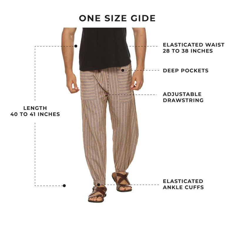 Men's Hopper | Brown Stripes | Fits Waist Sizes 28 to 38 Inches - Image 3