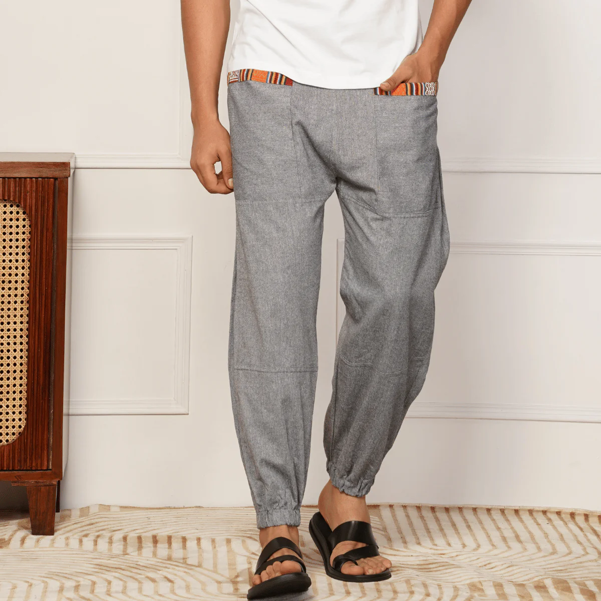 Men's Hopper | Grey | Fits Waist Sizes 28 to 38 Inches - Image 12