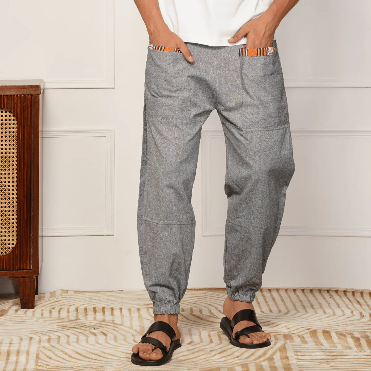 Men's Hopper | Grey | Fits Waist Sizes 28 to 38 Inches - Image 5