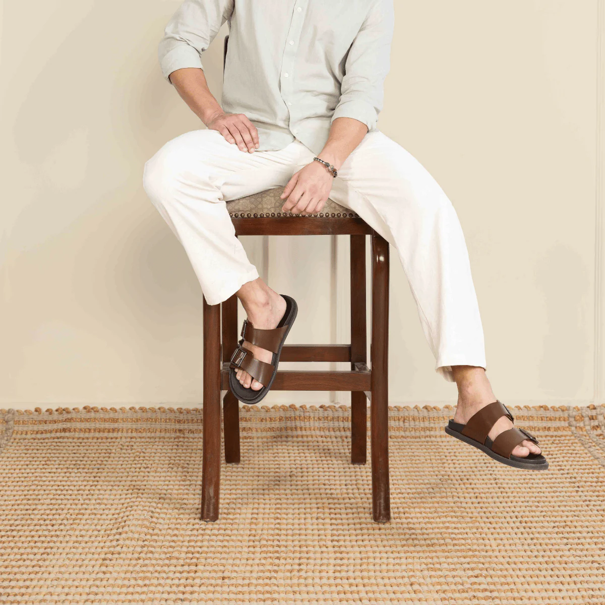 Men's Lounge Pant | Cream | Fits Waist Size 28 to 36 inches - Image 12