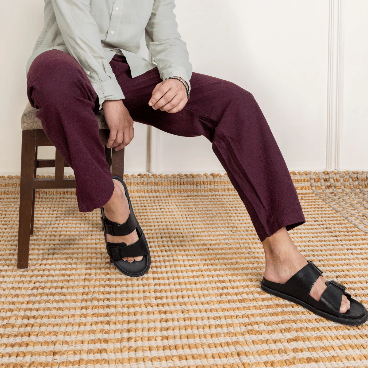 Men's Lounge Pant | Maroon | Fits Waist Size 28" to 36" - Image 6