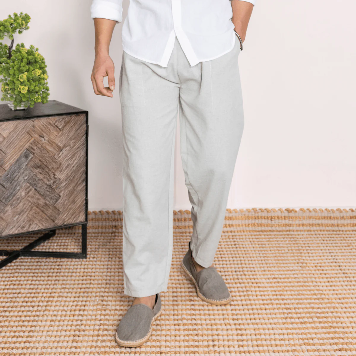 Men's Lounge Pant | Melange Grey | Fits Waist Size 28" to 36"