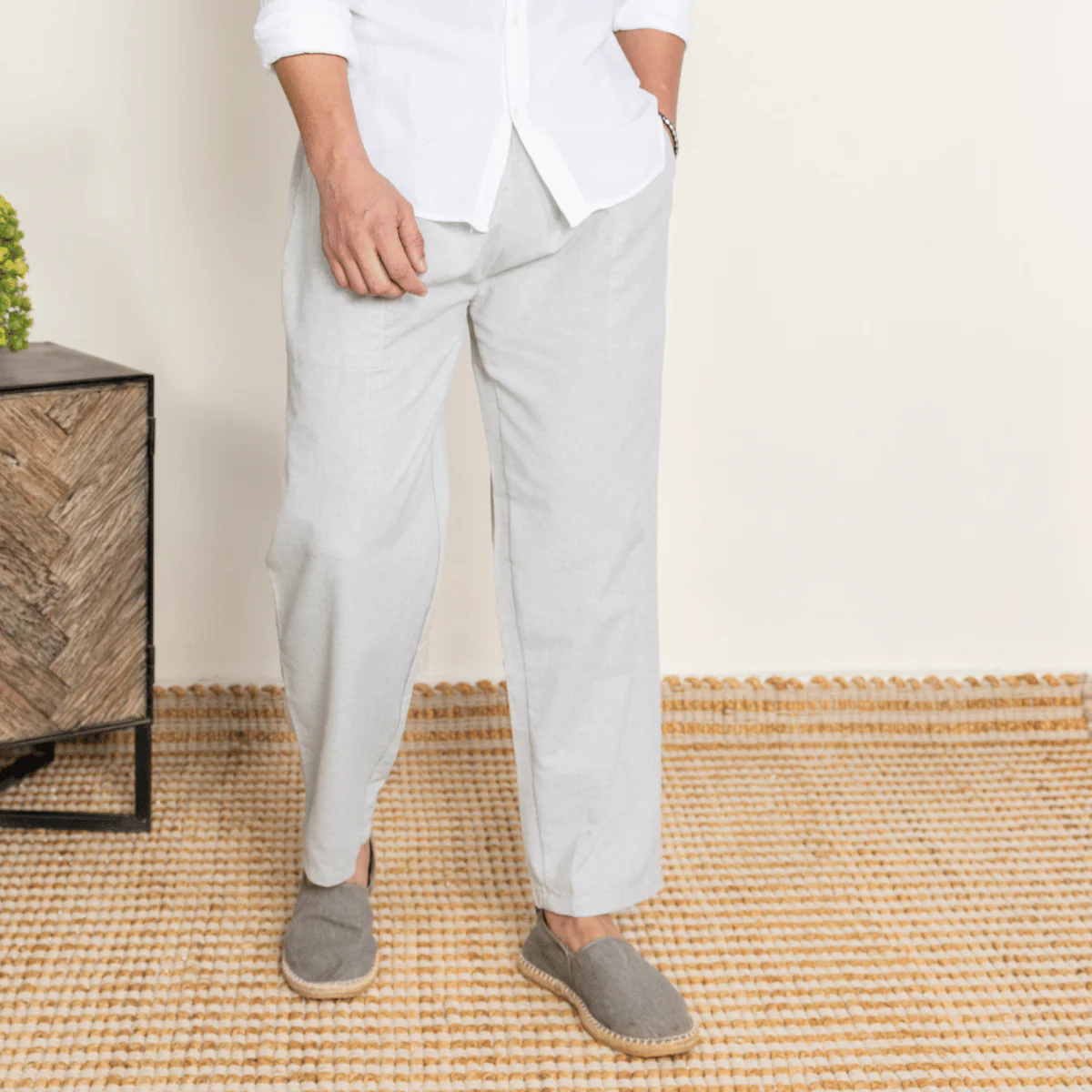 Men's Lounge Pant | Melange Grey | Fits Waist Size 28" to 36" - Image 7