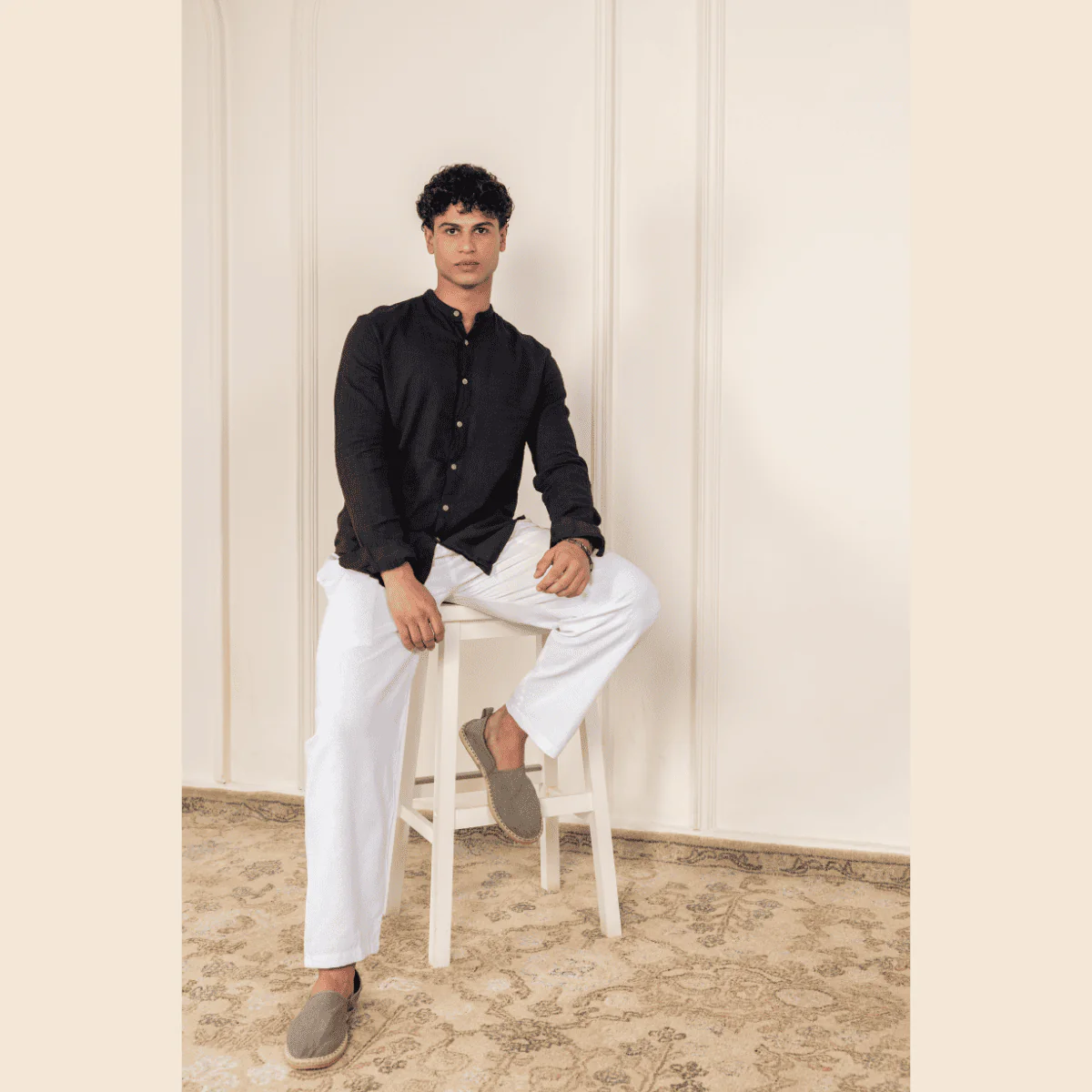 Men's Lounge Pant | White | Fits Waist Size 28" to 36" - Image 5