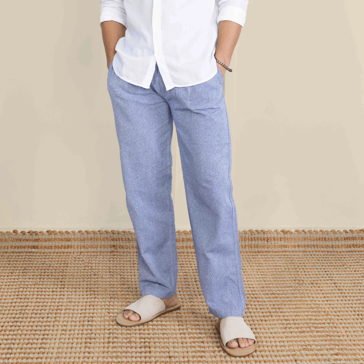 Men's Lounge Pants | Blue | Fits Waist Size 28" to 36"