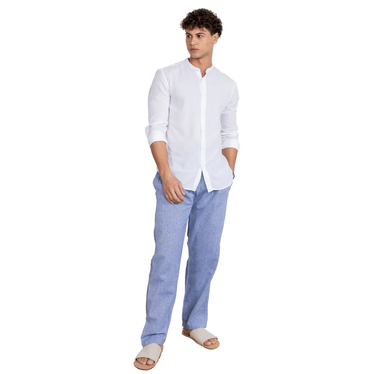 Men's Lounge Pants | Blue | Fits Waist Size 28" to 36" - Image 5