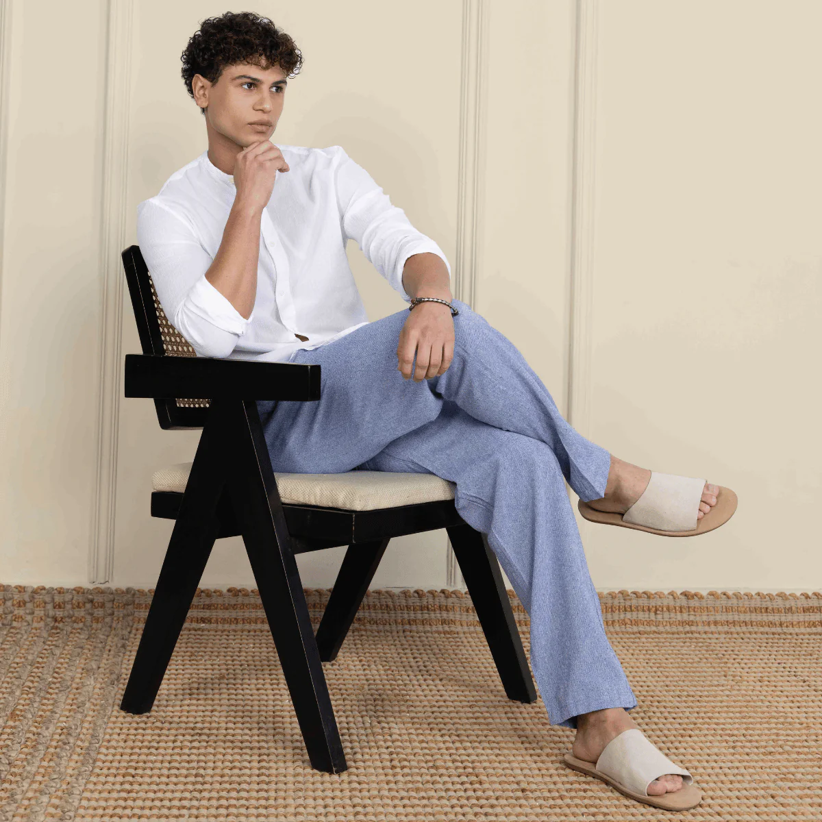 Men's Lounge Pants | Blue | Fits Waist Size 28" to 36" - Image 6