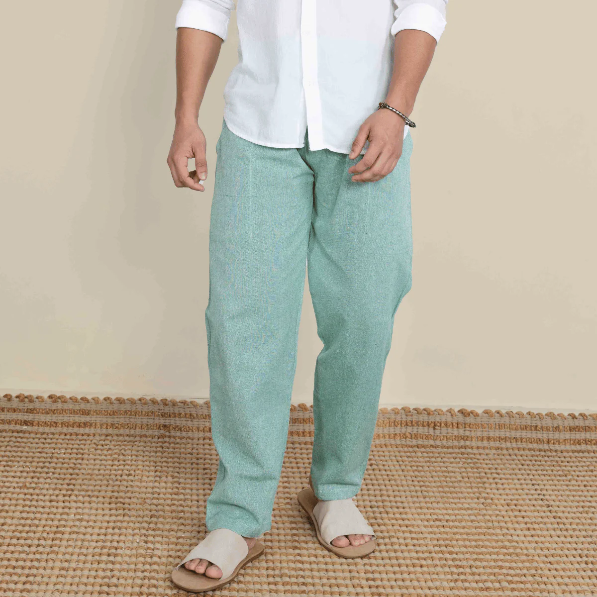 Men's Lounge Pants | Green | Fits Waist Size 28" to 36"