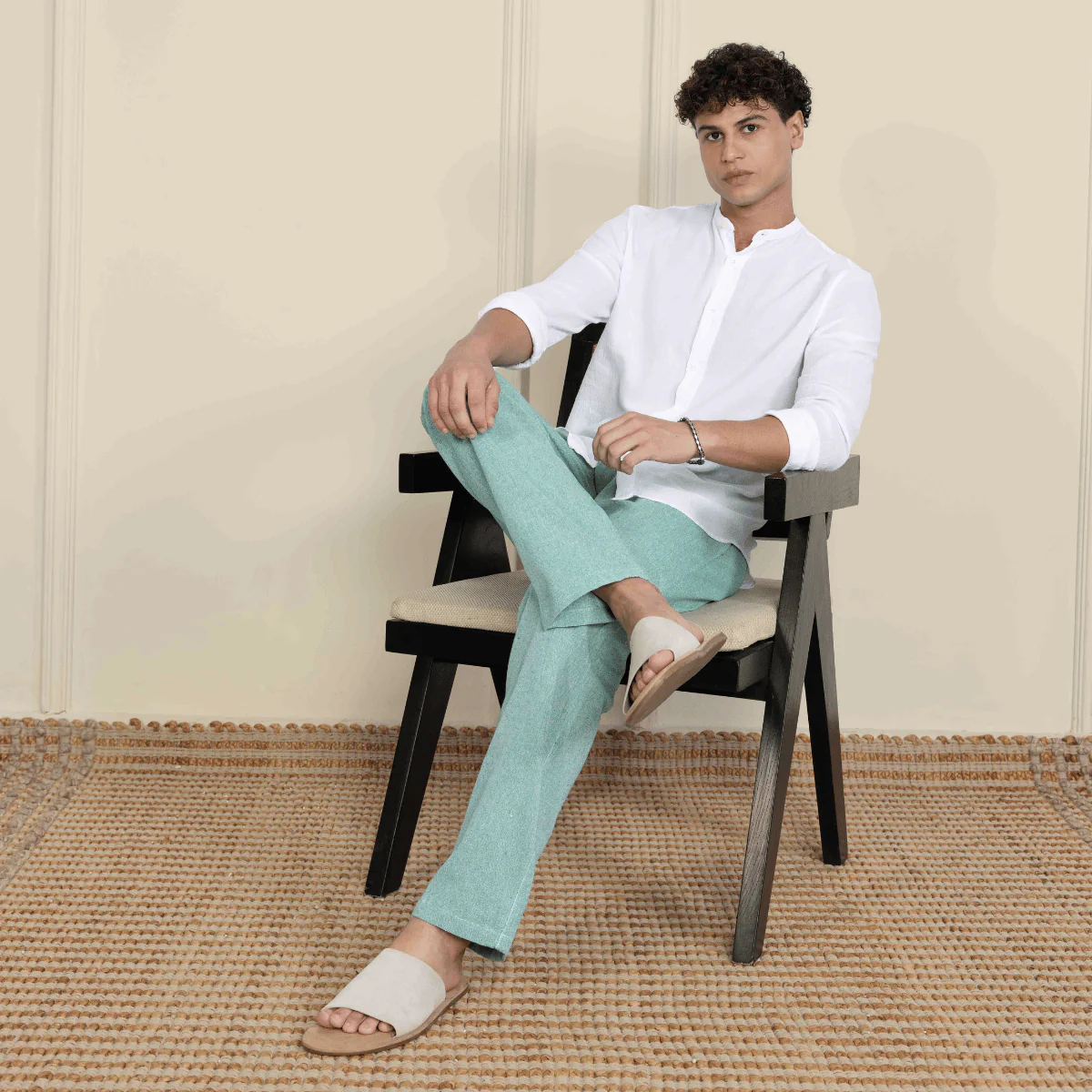 Men's Lounge Pants | Green | Fits Waist Size 28" to 36" - Image 6