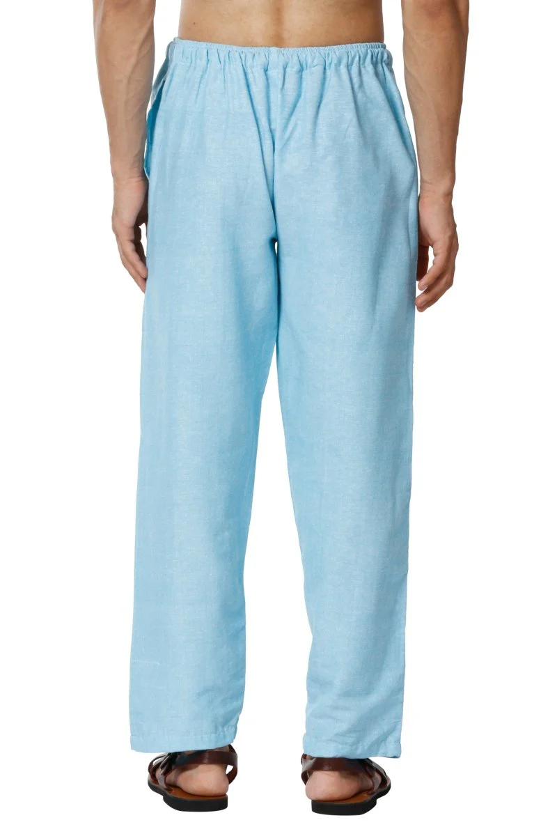 Men's Lounge Pants | Sky Blue | Fits Waist Size 28" to 36" - Image 6