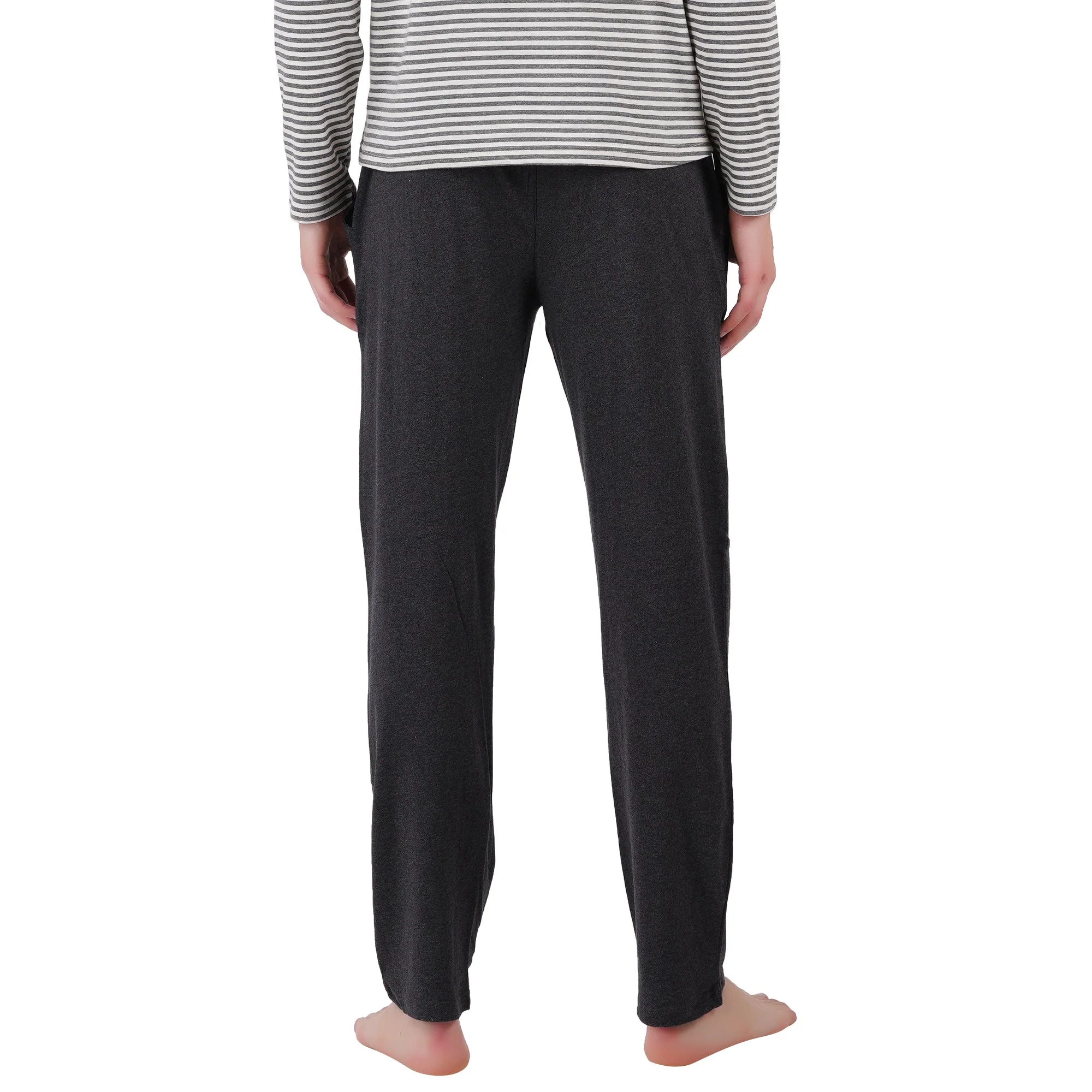 Men’s Grey Melange Nightwear Set | Comfortable Cotton Sleepwear - Image 6