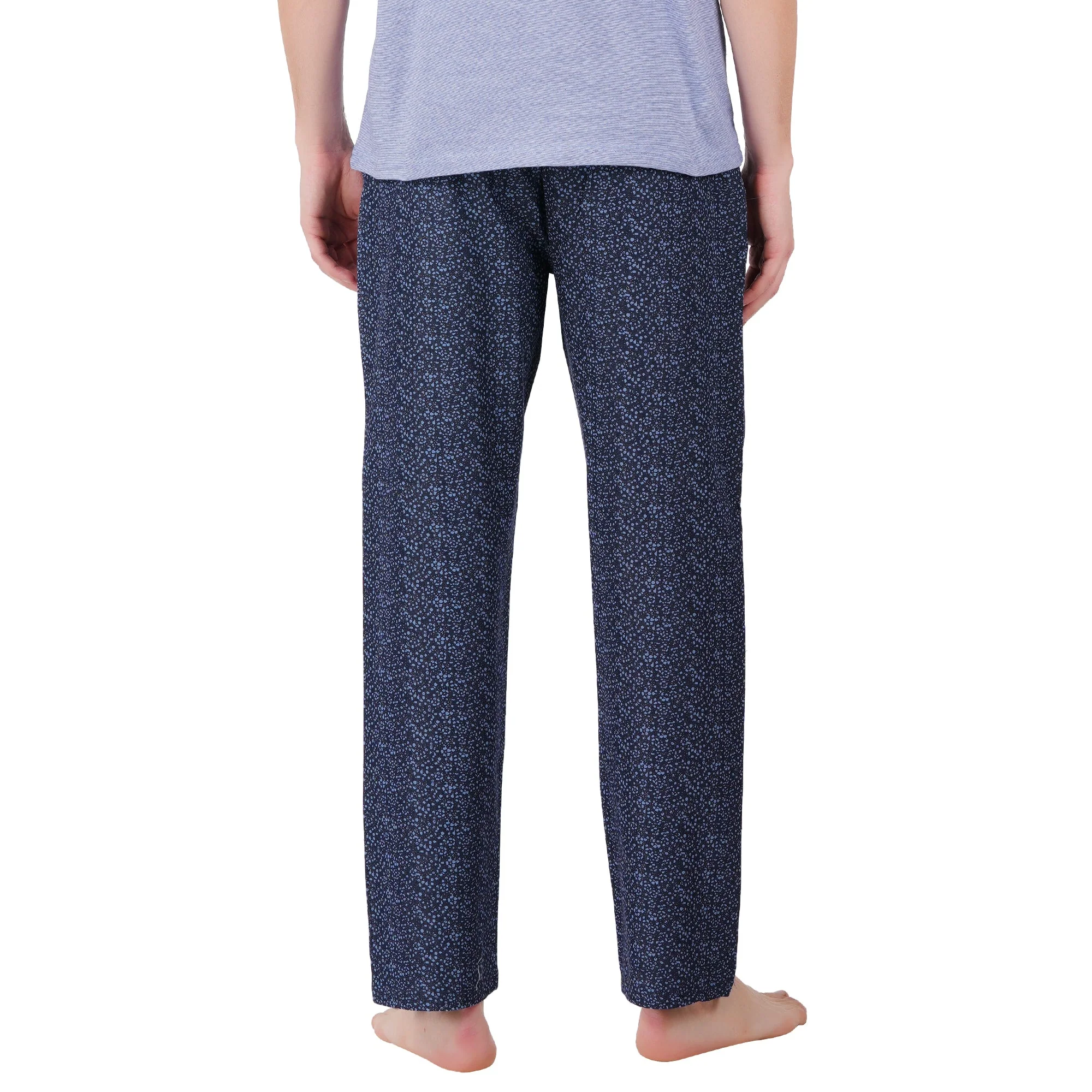 Men’s Organic Cotton Navy Nightwear Set | T-Shirt & Printed Pants - Image 6