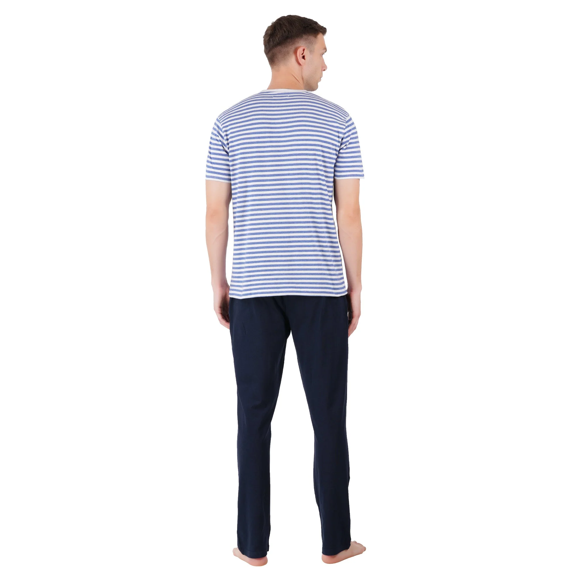 Men’s Nightwear Navy Loungewear Pants - Image 2