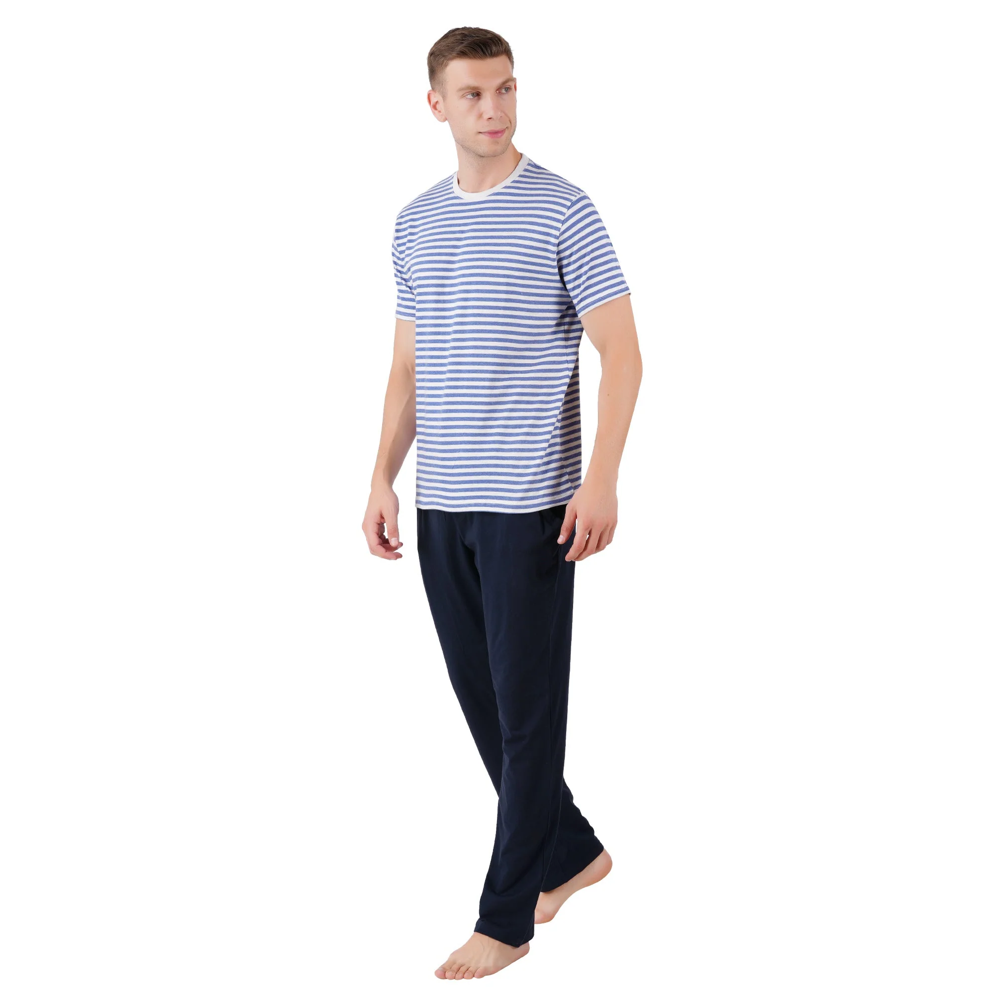 Men’s Nightwear Navy Loungewear Pants - Image 3
