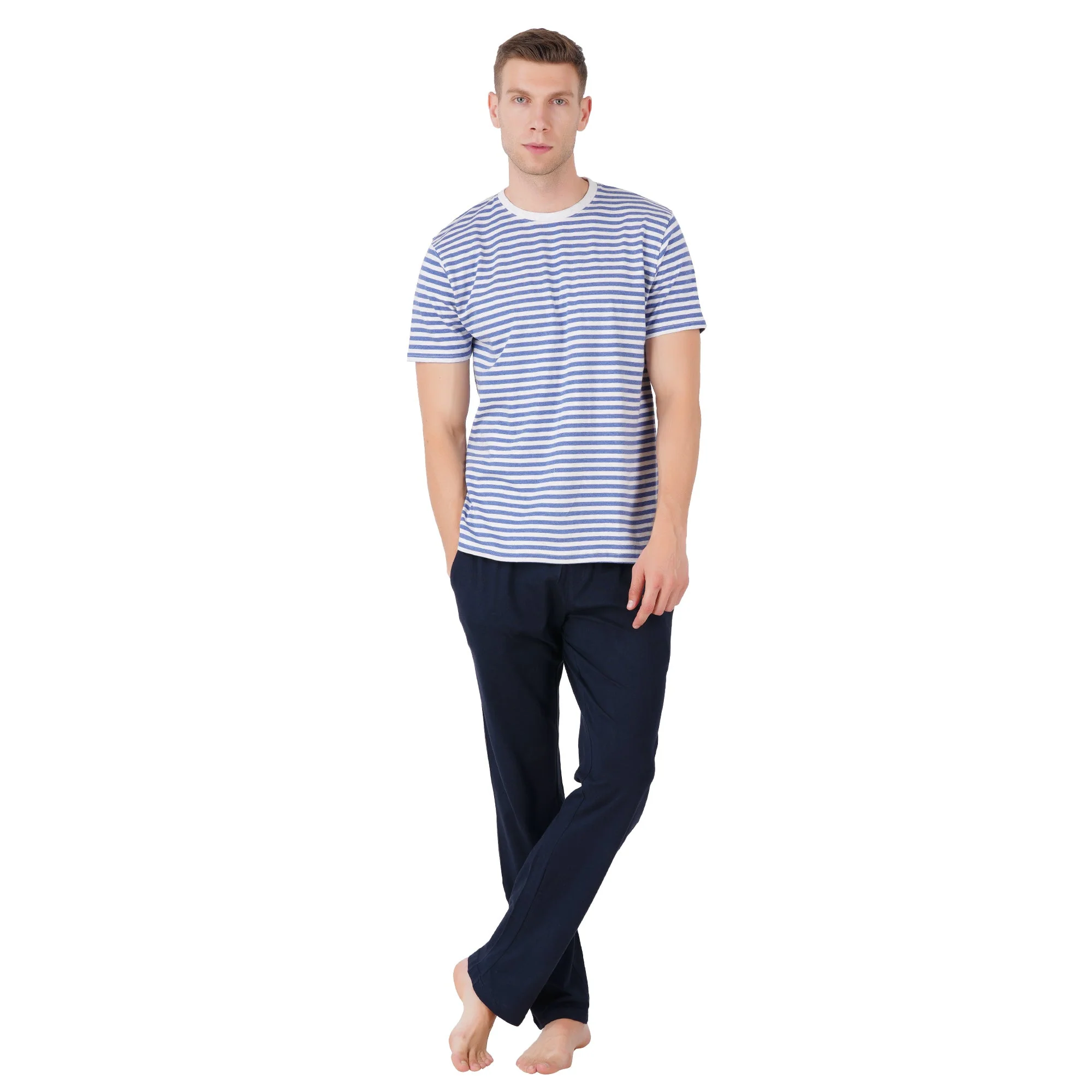 Men’s Nightwear Navy Loungewear Pants - Image 4