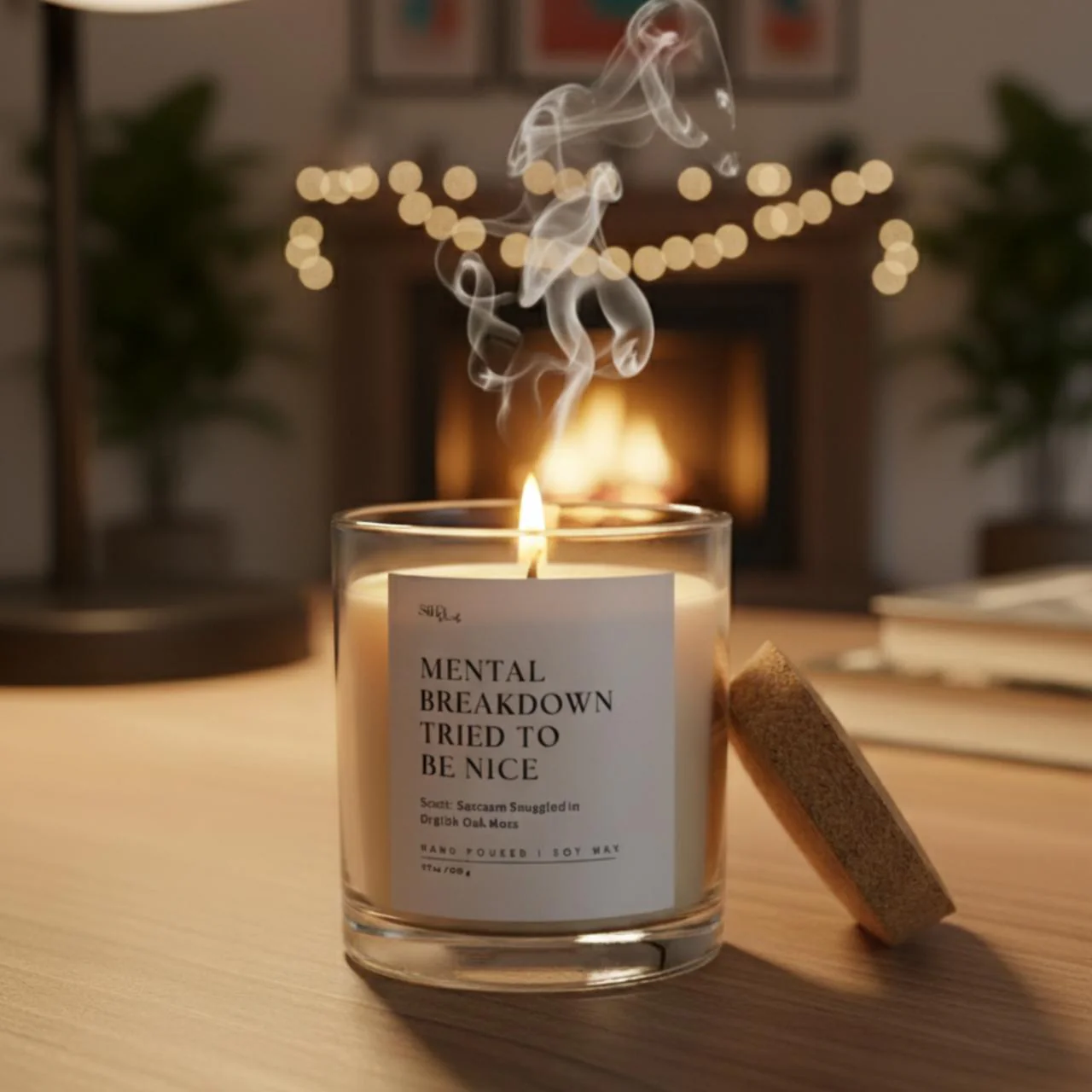 Mental Breakdown Candle- Scented with Cherry Silk - Image 4