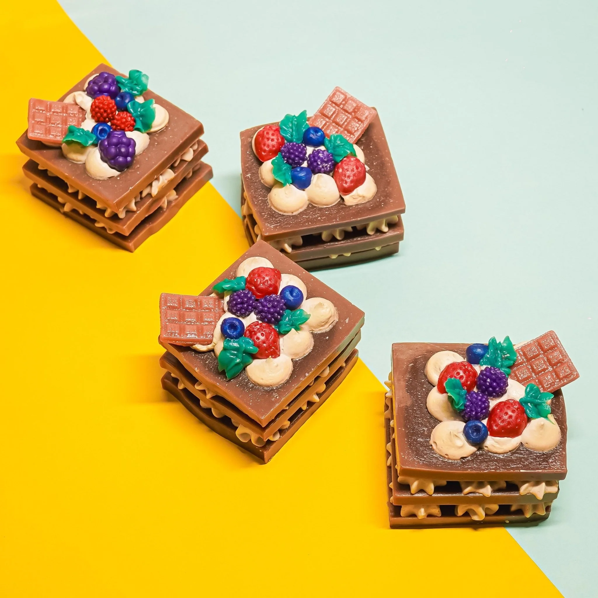 Mille Feuille Vanilla Soap- Layered Dessert Inspired Soap Bar