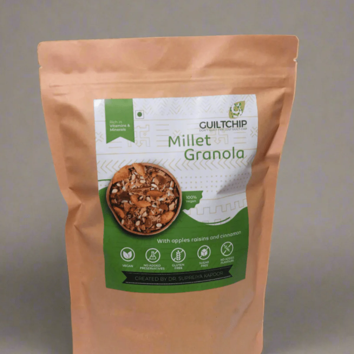Millet Granola with Sundried Apples, Raisins & Almonds - 380 g - Image 5