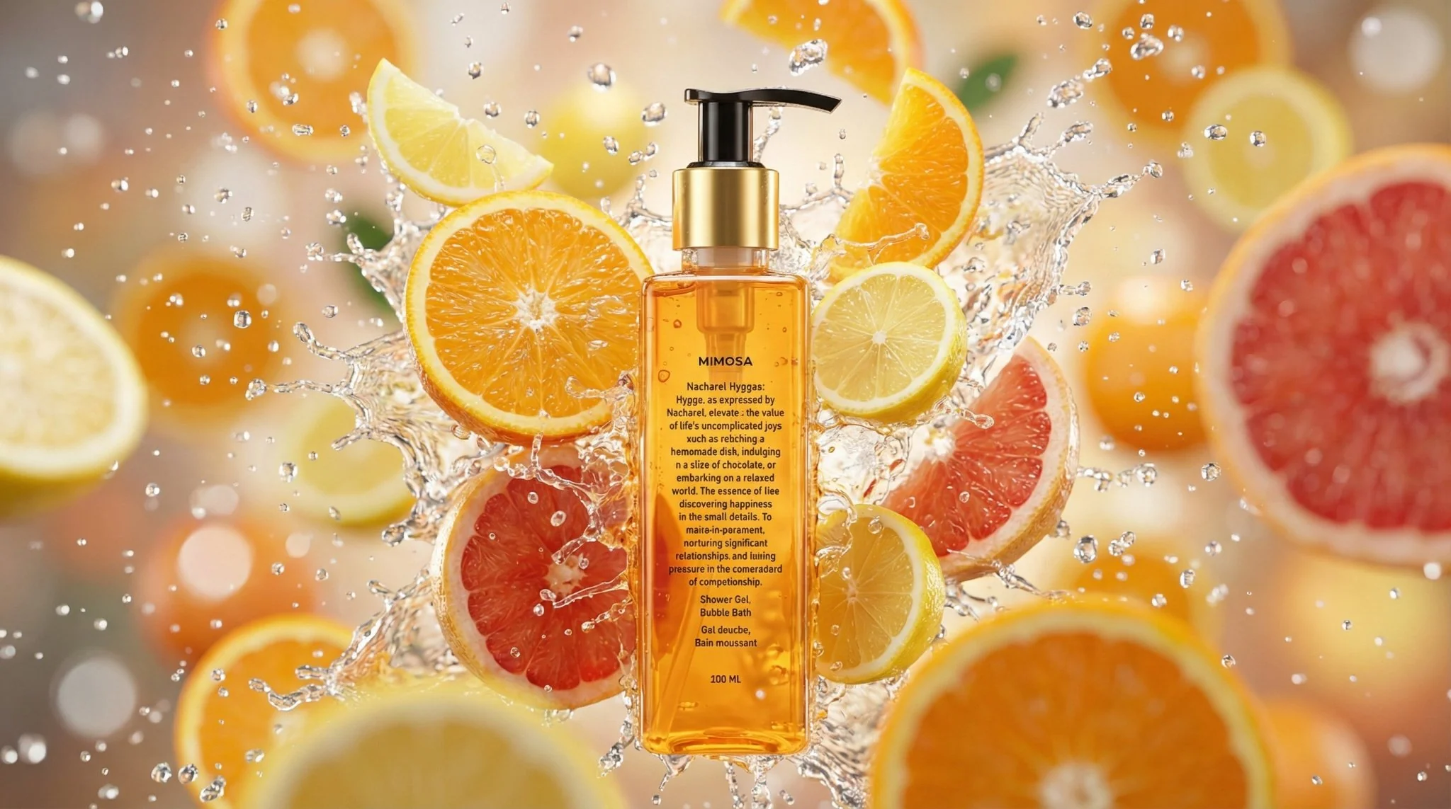 Mimosa Shower Gel Natural Refreshing Body Cleanser - Image 4