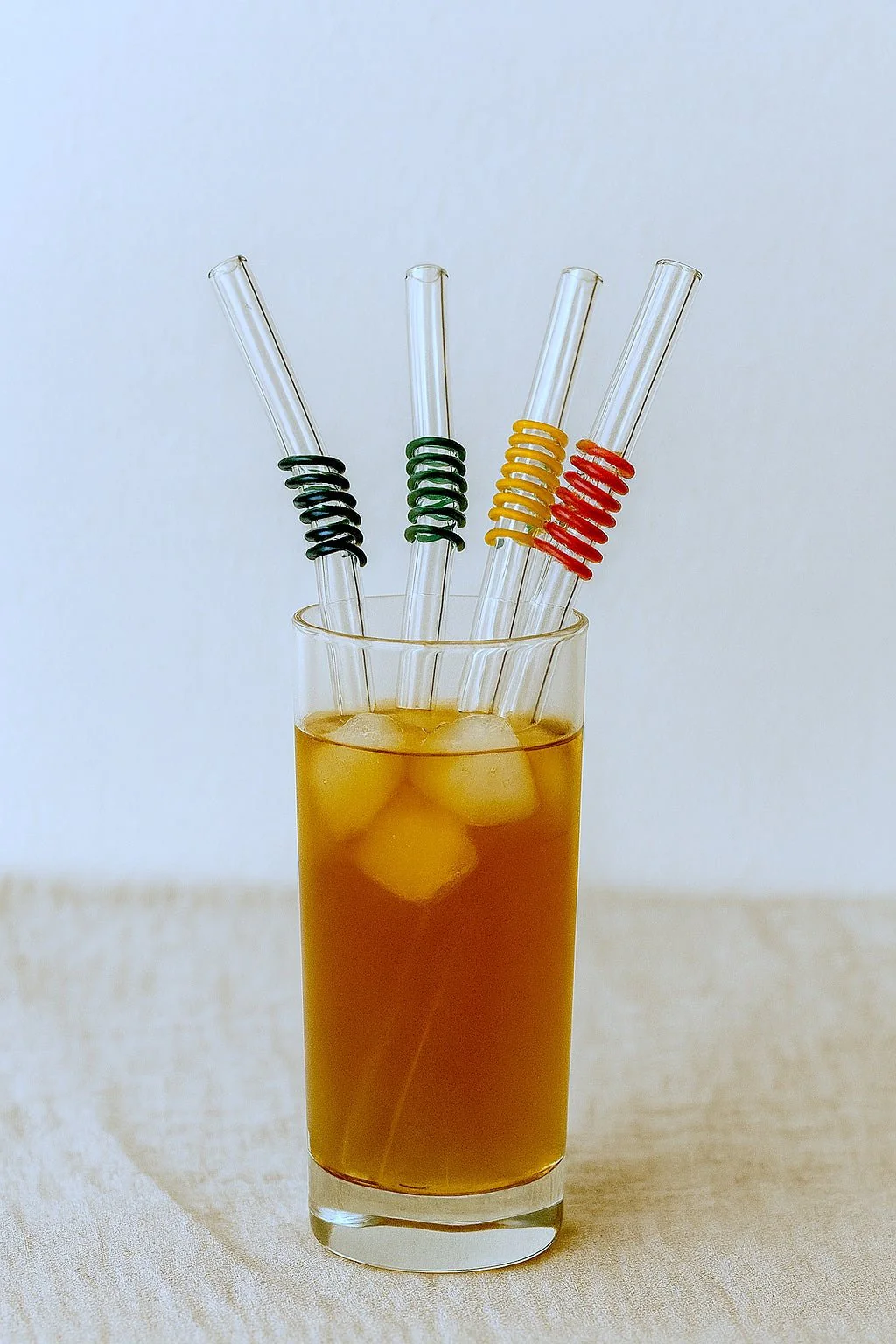 Mix Swirl Glass Straws Pack of 6 - Image 3