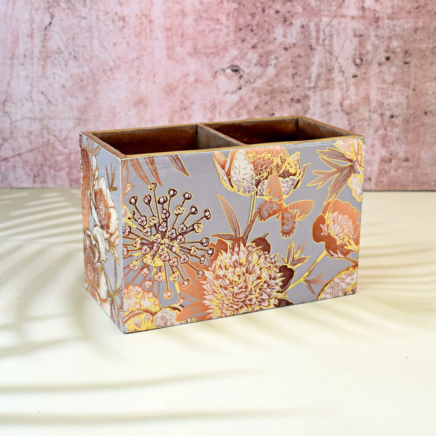 Gold Foil MDF Cutlery Holder - Image 12