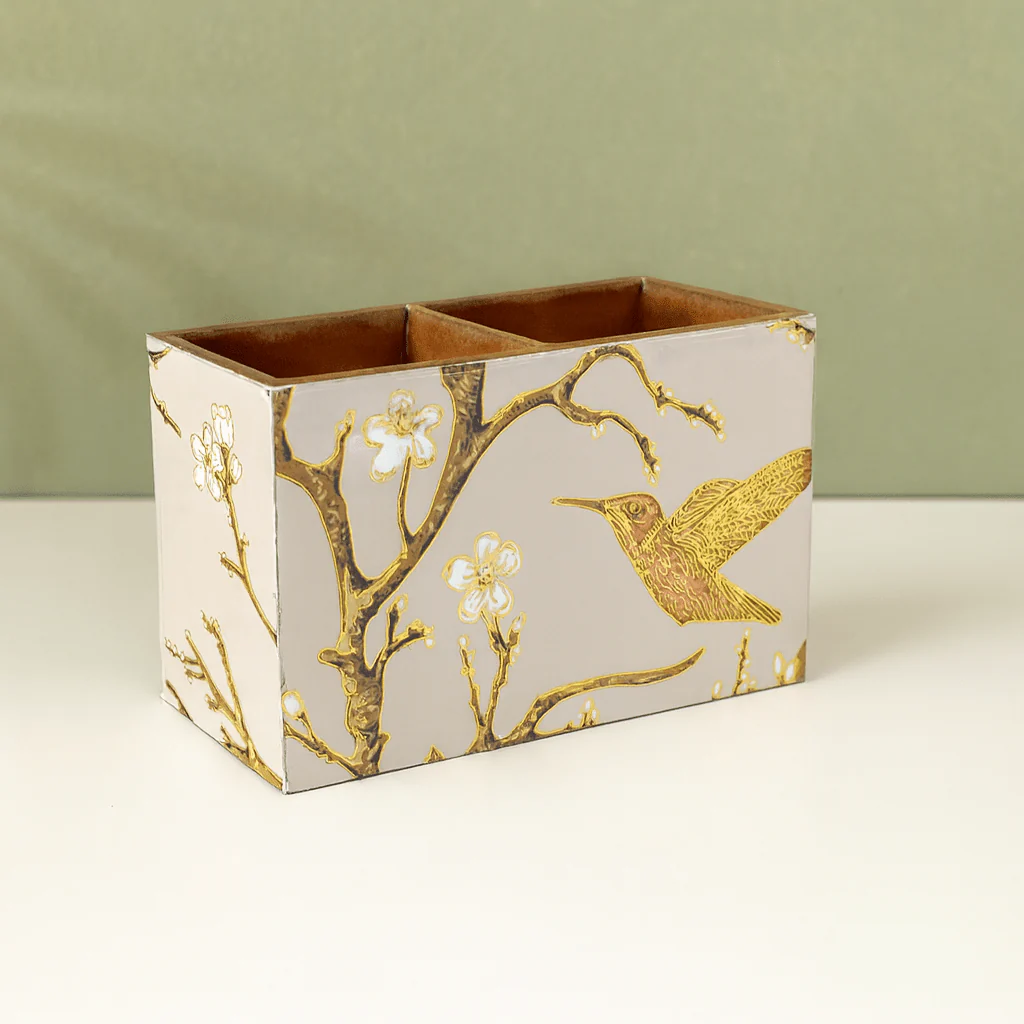 Gold Foil MDF Cutlery Holder - Image 14