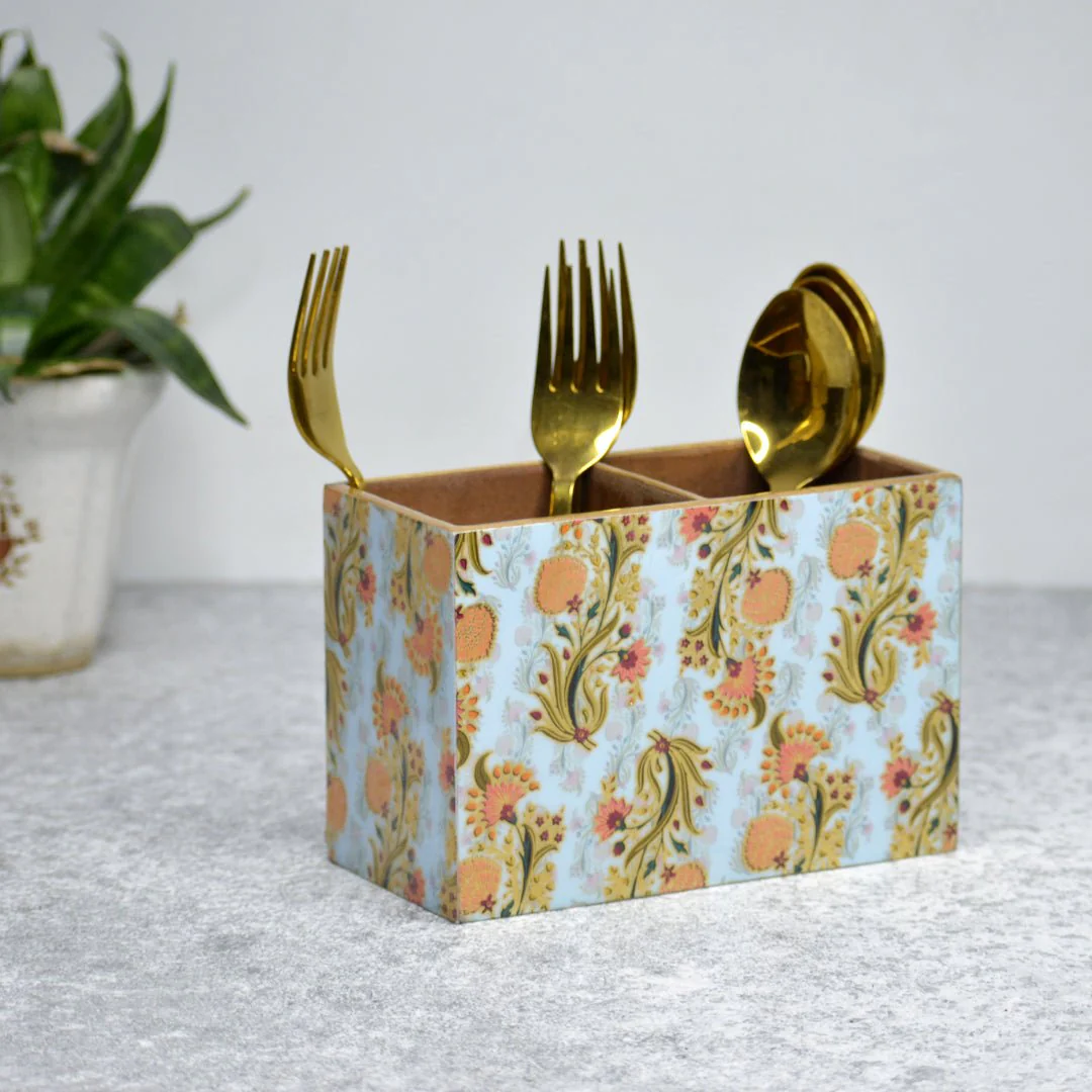 Gold Foil MDF Cutlery Holder - Image 6