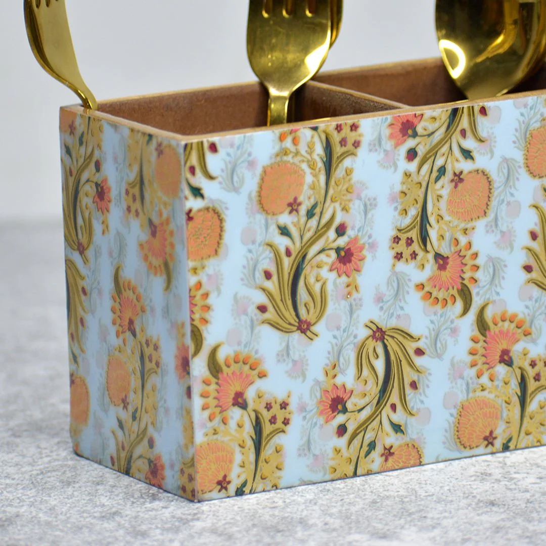 Gold Foil MDF Cutlery Holder - Image 8