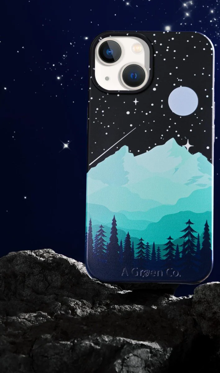 Moon & Mountains - Biodegradable Eco-Friendly Phone Case / Mobile Cover - Image 2