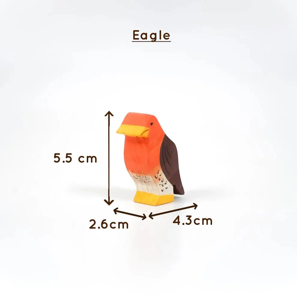 Birds Wooden Figurine Set – Neem Wood Montessori Toys - Image 8