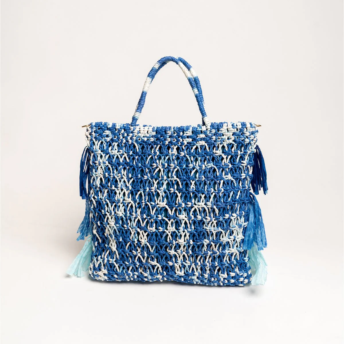 Moonlit Raffia Bag | Handwoven Natural Raffia Shoulder Bag - Image 3