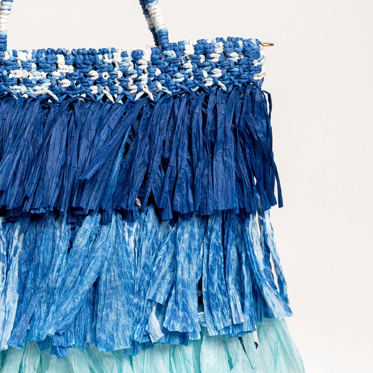 Moonlit Raffia Bag | Handwoven Natural Raffia Shoulder Bag - Image 5