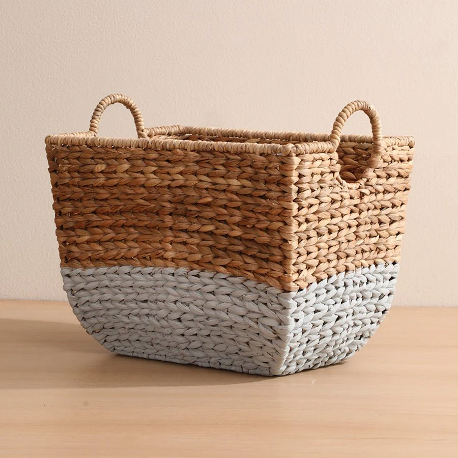 Water Hyacinth Morbi Handwoven Storage Basket - Image 2