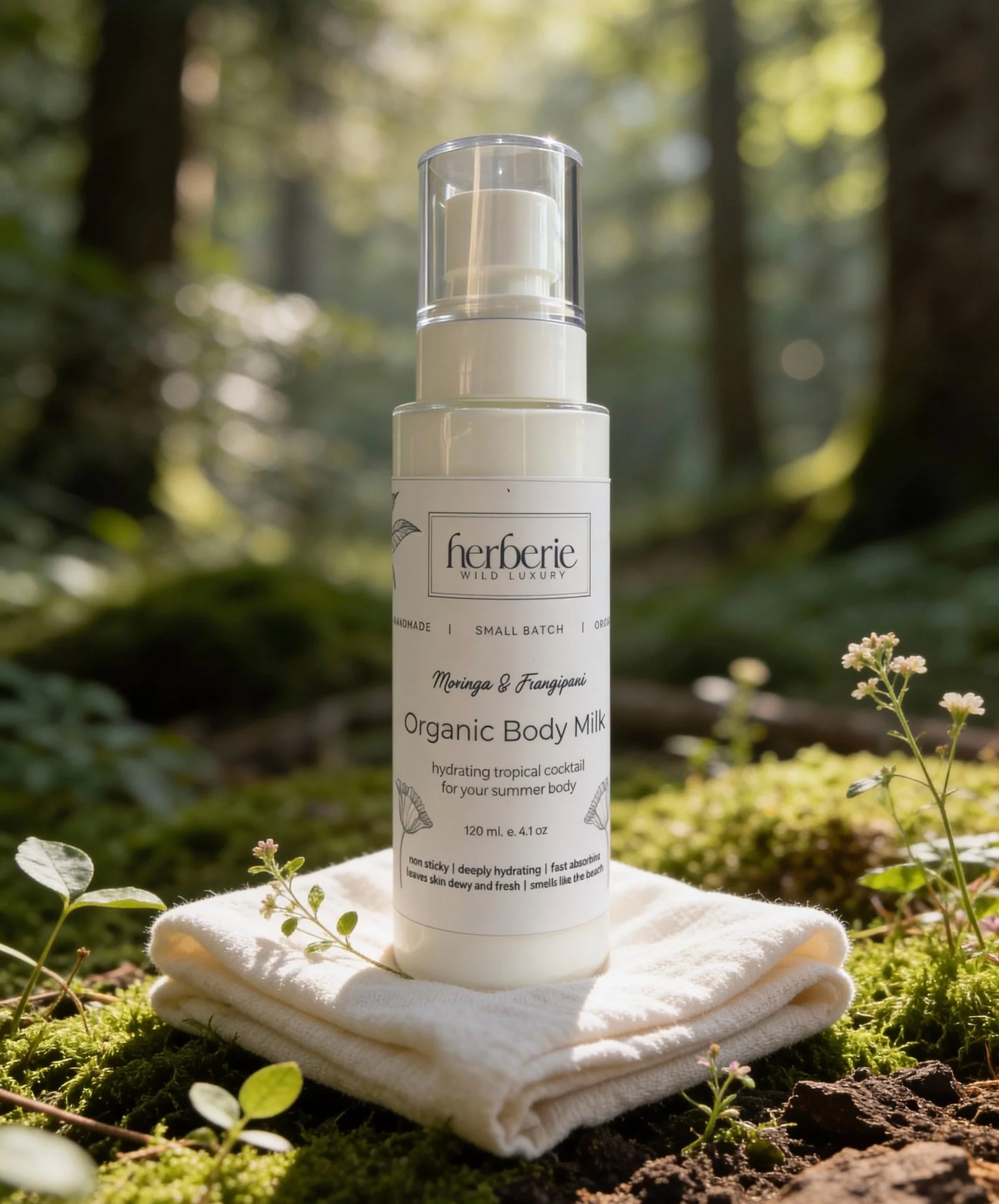 Moringa & Frangipani Organic Body Milk Spray | 120ml